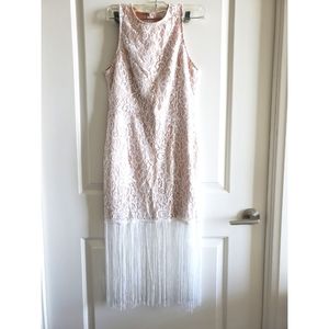 Endless rose nude fringe dress